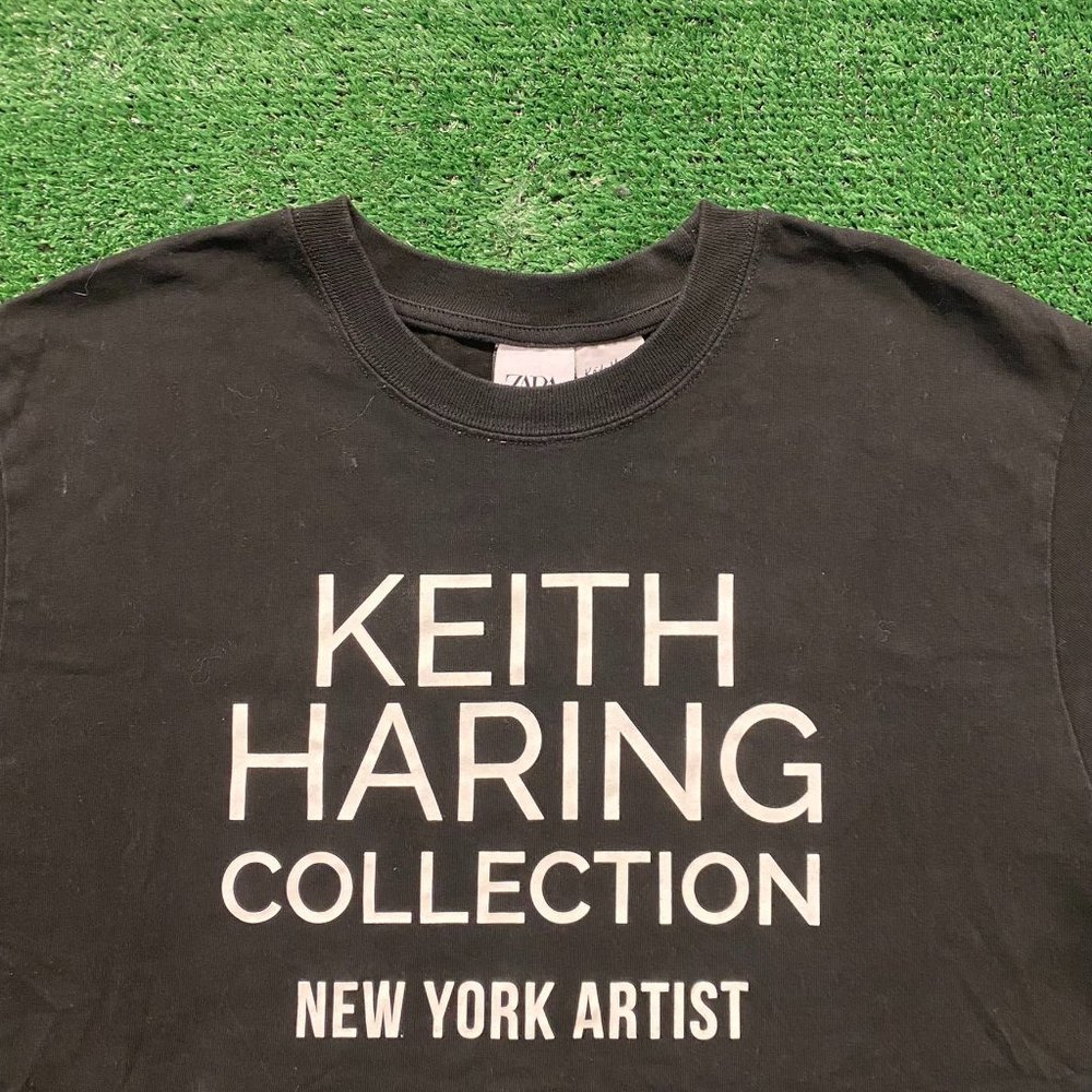 Keith Haring New York Vintage Painting Pop Art T-Shirt - Picture 2 of 5